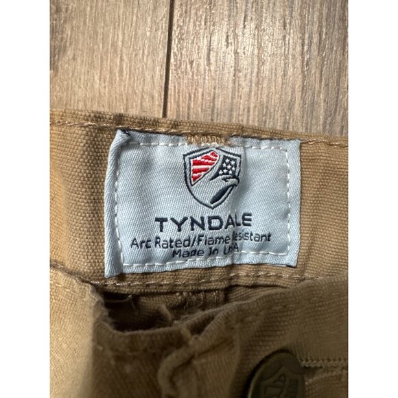 Tyndale 15 Cal FRMC Flame-Resistant Khaki Work Pants W40 L30 Made In USA Beige - Picture 2 of 12
